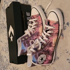 NIB Unisex Converse Sunset/palm tree Hightower sneakers